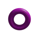 A rotating 3d hoop.